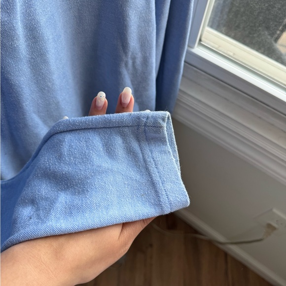 IZOD Saltwater Women Light Blue Half-Zip Sweater | Small - Picture 5 of 7